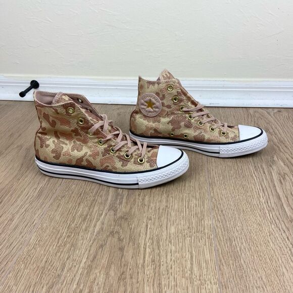 Converse Chuck Taylor All-Star Hi-Top Shimmer Lurex Camo Sneakers - Picture 2 of 6